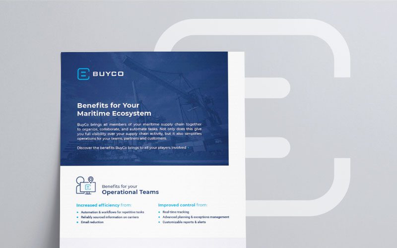 BuyCo Benefits to your Maritime Eco-System