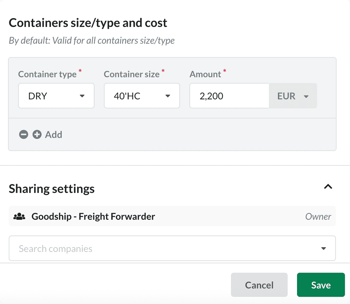 Reduce shipping logistics costs through container shipping KPIs