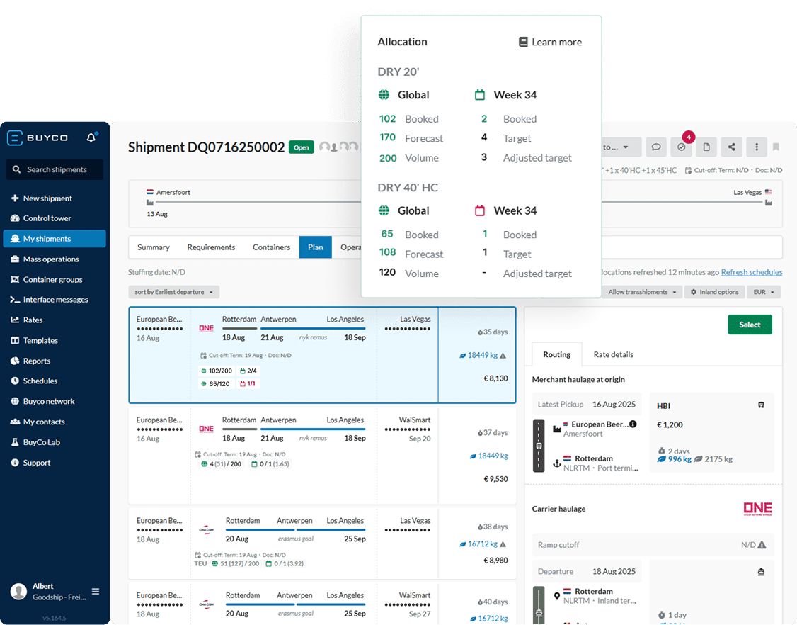 Group 808 Reduce shipping logistics costs through container shipping KPIs